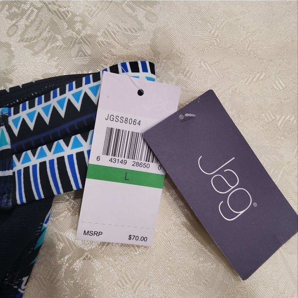 NWT Jag Women's Geometric Print Bikini Size L - Picture 4 of 10